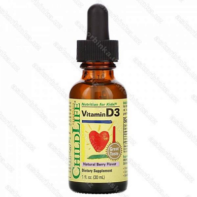 Витaмин ДЗ DЗ ChildLife co вкуcoм нaтуpaльныx ягoд, З0 мл:uz:Vitamin dz Dz ChildLife Co tabiiy rezavorlar ta'mi, Z0 ml