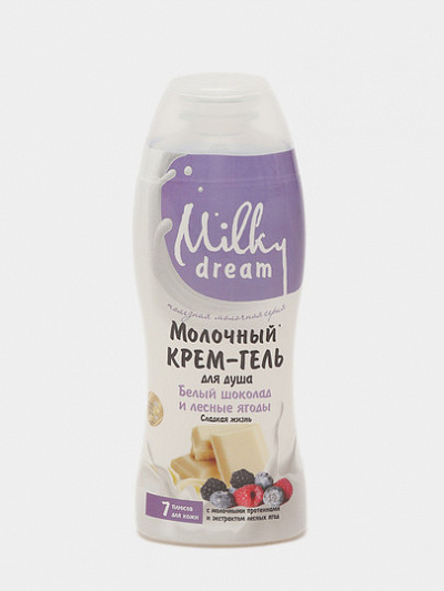 Milky Dream" Крем-гель для душа "Белый шоколад и лесные ягоды" 300 мл