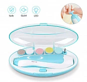 Детский электрический триммер для обработки ногтей с 6 насадками:uz:6 ta qo'shimchali bolalar elektr tirnoq trimmeri