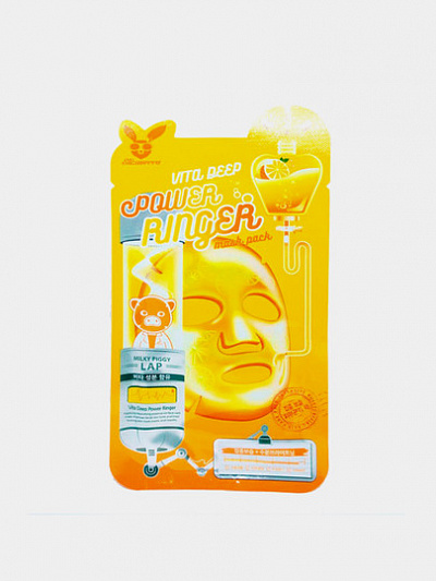 Тканевая маска с витаминным комплексом Elizavecca Vita Deep Power Ringer Mask Pack, 1 шт