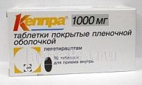 KEPPRA 1,0 tabletkalari N30