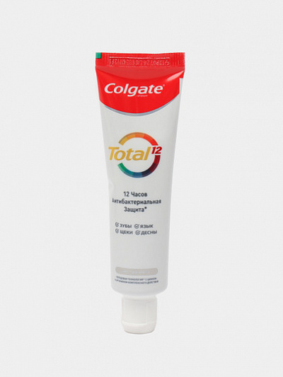 Зубная паста Colgate Total 12, антибактериальная защита, 50мл