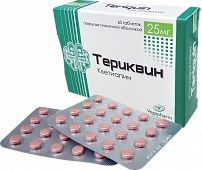 TERIKVIN tabletkalari 25 mg N60