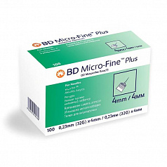 Иглы для шприц-ручки "BD-Micro-Fine Plus" 4 mm №100/№1