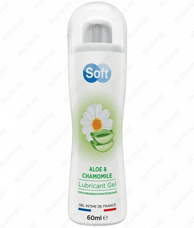 Гель-лубрикант "Soft Aloe& chamomile":uz:"Soft Aloe & romashka" jel moyi (60 ml)