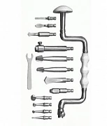 Коловорот нейрохирургический с набором фрез и сверл