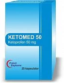 KETOMED 50 kapsulalar  50mg N25