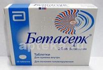 BETASERK 0,024 tabletkalari 24mg N20