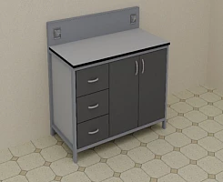 Стол лабораторный  1200*650*1050  мм, модель 3:uz:Laboratoriya stoli 1200*650*1050 mm, 3-model