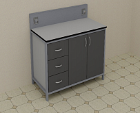 Стол лабораторный  1200*650*1050  мм, модель 3:uz:Laboratoriya stoli 1200*650*1050 mm, 3-model