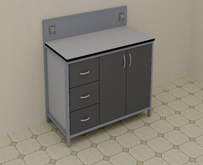 Стол лабораторный  1200*650*1050  мм, модель 3:uz:Laboratoriya stoli 1200*650*1050 mm, 3-model