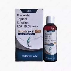 Средство для лечения волос Миноксидил 10% Topical Solution (Mitotrexal 10%):uz:Minoxidil Topical Solution Usp 10% soch o'sish uchun