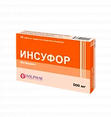 INSUFOR tabletkalari 500mg N30