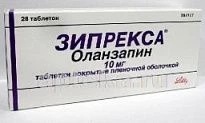 ЗИПРЕКСА 0,01 таблетки N28
