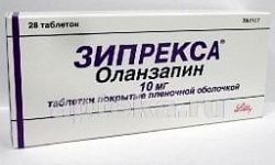 ЗИПРЕКСА 0,01 таблетки N28