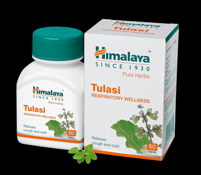 Капсулы Himalaya Tulasi Respiratory Wellness:uz:Kapsulalar Himolay Tulasi nafas olish salomatligi