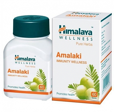 Антиоксидант Амла (Амалаки) Хималая, Amalaki Himalaya, 60 таблеток:uz:Antioksidant Amla (Amalaki) Himolay, Amalaki Himolay, 60 tabletka