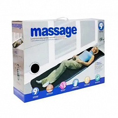 Вибрационный массажный матрас с подогревом и пультом управления Massage Mat для тела, на 4 зоны и 3 уровня OKS:uz:4 zonali va 3 darajali OKS massage mat tana uchun isitiladigan massajli massaj matrasi