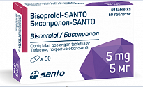 Бисопролол-SANTO таблетки 5мг N50