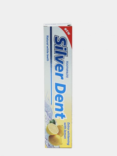 Зубная паста Silver Dent Экстра отбеливание с лимоном, 100гр