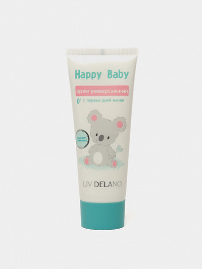 Крем детское Liv Delano Happy Baby, универсальный с первых дней жизни, 75 г