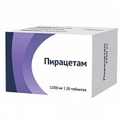 ПИРАЦЕТАМ 1,2 таблетки N20