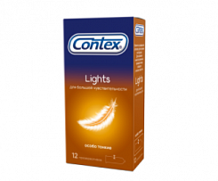 Презервативы Contex Lights №12 (особо тонкие):uz:Contex Lights № 12 prezervativ (juda yupqa)