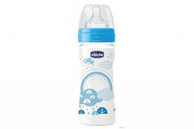 Бутылочка пластиковая 250мл,С/С, регулируемый поток CH015