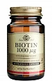 Таблетки биотина для здоровой кожи и волос Solgar Biotin 1000mg (250 шт.):uz:Sog'lom teri va sochlar uchun biotin tabletkalari Solgar Biotin 1000mg (250 dona)