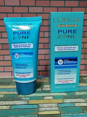 Крем-пилинг Loreal Pure Zone для удаления вымерщих клеток кожи:uz:Krem-piling Loreal Pure Zone