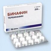 BINAFIN tabletkalari 500mg N14