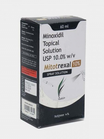 Средство для лечения волос Миноксидил 10% Topical Solution (Mitotrexal 10%):uz:Minoxidil Topical Solution Usp 10% soch o'sish uchun