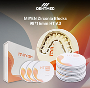 Dental material MIYEN Zirconia Blocks 98*16 mm HT A3