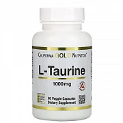L-таурин, California Gold Nutrition, 1000 мг, 60 растительных капсул