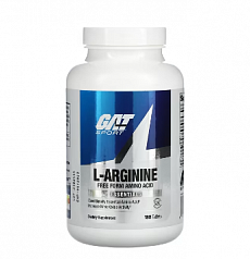 GAT, L-аргинин, 180 таблеток:uz:GAT, L-Arginin, 180 tabletka