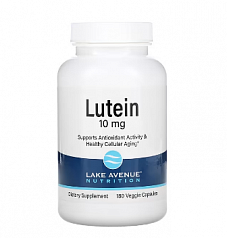 Lake Avenue Nutrition, лютеин, 10 мг, 180 растительных капсул:uz:Lake Avenue Nutrition, Lutein, 10 mg, 180 Veg Kapsül