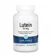 Lake Avenue Nutrition, лютеин, 10 мг, 180 растительных капсул