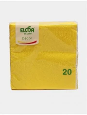 Салфетки Elma 33х33 Сlassic (230) (желтые):uz:Salfetkalar Elma 33x33 Classic (230) (sariq)