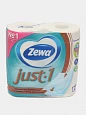 Туалетная бумага Zewa Just One, 4 слоя, 4 рулона