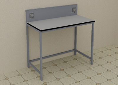 Стол лабораторный  1200*650*1050  мм, модель 1:uz:Laboratoriya stoli 1200*650*1050 mm, 1-model