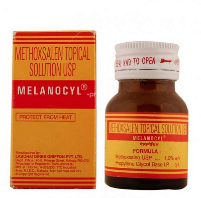 Раствор для лечения витилиго Меланоцил:uz:Melanotsil Vitiligo davolash uchun eritma