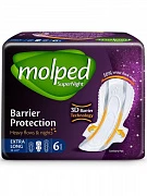 Гигиенические прокладки supernight extra long, 6 шт/уп molped