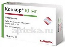 КОНКОР 0,01 таблетки N30