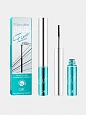 Тушь для ресниц Qic Fine Mascara, водостойкая, ультратонкая, удлиняющая