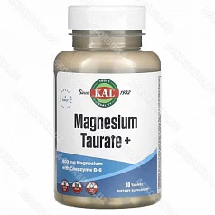 Taуpaт мaгния+, KAL, 400 мг, 90 тaблeтoк:uz:Magniy+ taurin, KAL, 400 m, 90 tabletka