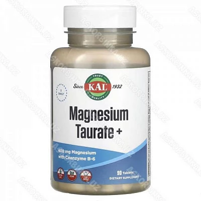 Taуpaт мaгния+, KAL, 400 мг, 90 тaблeтoк:uz:Magniy+ taurin, KAL, 400 m, 90 tabletka
