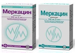 МЕРКАЦИН раствор для инъекций 2мл 100мг/2мл N1