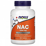 NOW Foods, NAC, 1000 mg, 120 Tabletka
