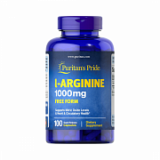 Аргинин Puritan’s Pride L-Arginine 1000 mg 100 Capsules