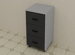 Тумба выкатная 450*520*760  мм:uz:Rolling shkafi 450 * 520 * 760 mm